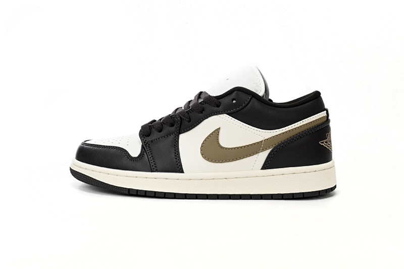 【AA1AQ】黑白棕 乔丹1代低帮 DC0774-200 Air Jordan 1 Low Black And White Brown