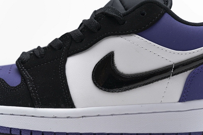 【AA1AQ】黑白紫 乔丹1代低帮 553558-125 Air Jordan 1 Low Court Purple