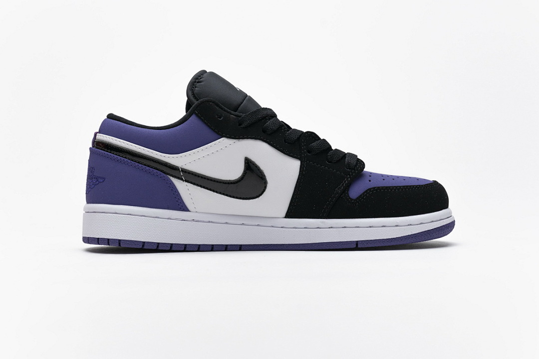 【AA1AQ】黑白紫 乔丹1代低帮 553558-125 Air Jordan 1 Low Court Purple