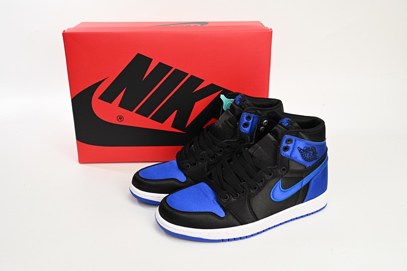【BN7XH】黑兰丝绸高 东莞版乔丹1代篮球鞋 921193-007 Air Jordan 1 Satin “Royal”