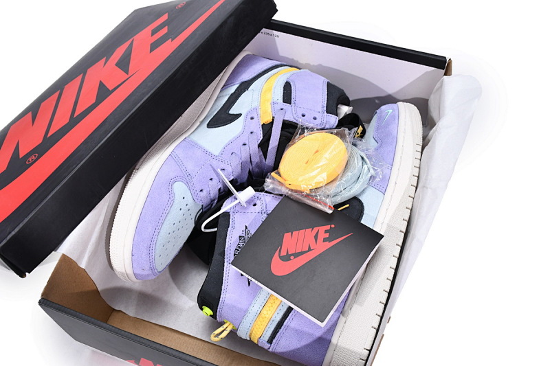 【CN5XH】紫罗兰 东莞版拉链款乔丹1代篮球鞋 CW6576-500 Air Jordan 1 High Switch Purple Pulse