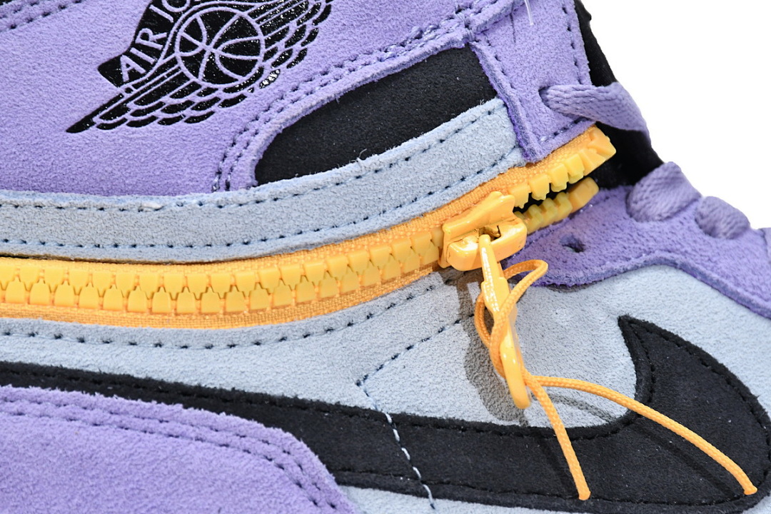 【CN5XH】紫罗兰 东莞版拉链款乔丹1代篮球鞋 CW6576-500 Air Jordan 1 High Switch Purple Pulse