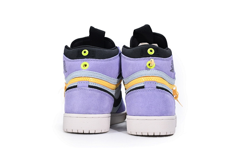 【CN5XH】紫罗兰 东莞版拉链款乔丹1代篮球鞋 CW6576-500 Air Jordan 1 High Switch Purple Pulse