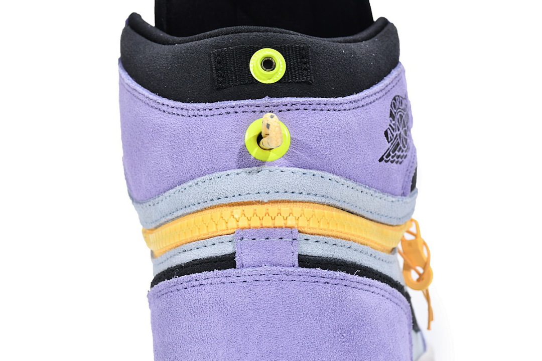 【CN5XH】紫罗兰 东莞版拉链款乔丹1代篮球鞋 CW6576-500 Air Jordan 1 High Switch Purple Pulse