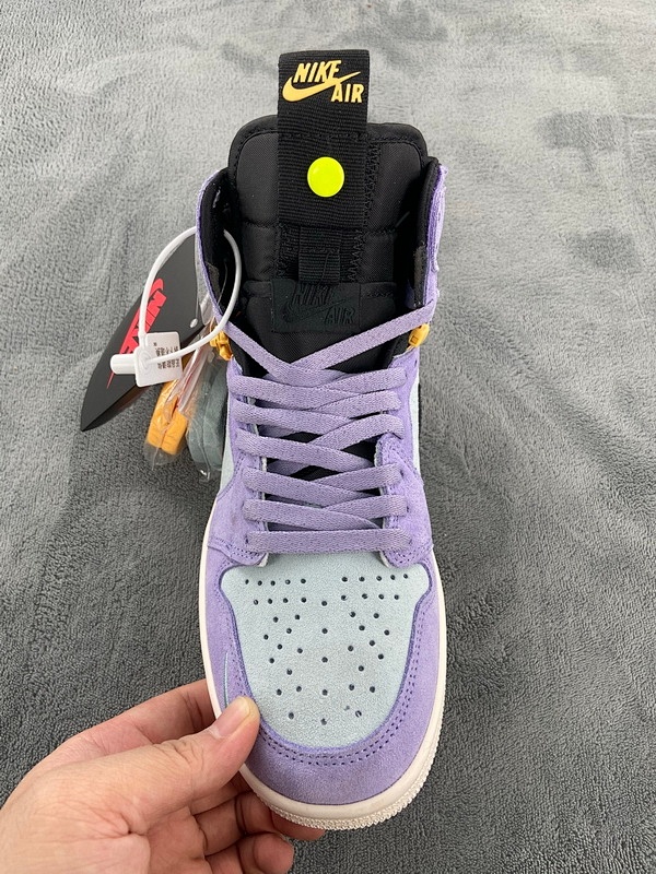 【CN5XH】紫罗兰 东莞版拉链款乔丹1代篮球鞋 CW6576-500 Air Jordan 1 High Switch Purple Pulse