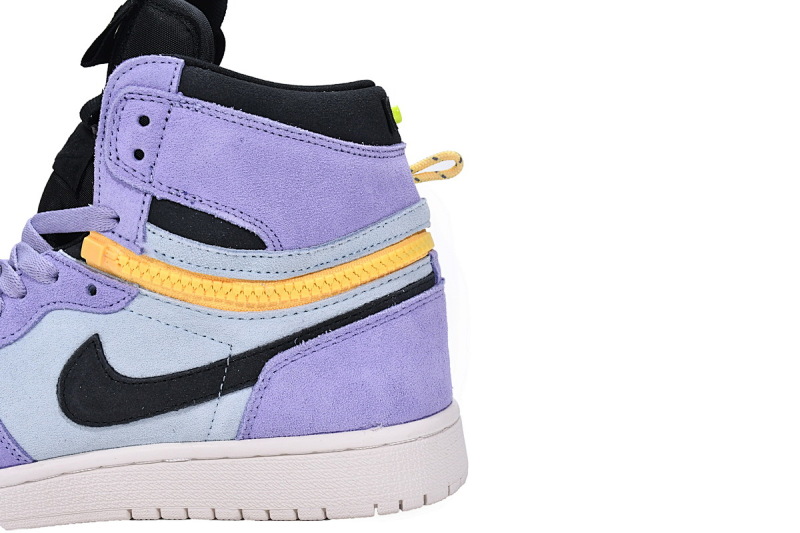 【CN5XH】紫罗兰 东莞版拉链款乔丹1代篮球鞋 CW6576-500 Air Jordan 1 High Switch Purple Pulse
