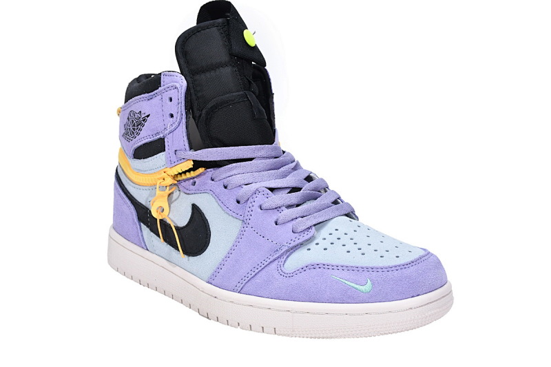 【CN5XH】紫罗兰 东莞版拉链款乔丹1代篮球鞋 CW6576-500 Air Jordan 1 High Switch Purple Pulse