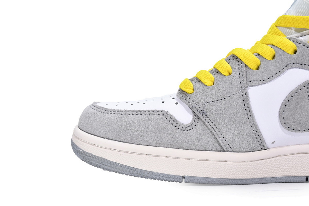 【CN5XH】烟灰 东莞版拉链款乔丹1代篮球鞋 CW6576-100 Air Jordan 1 High Switch Light Smoke Grey
