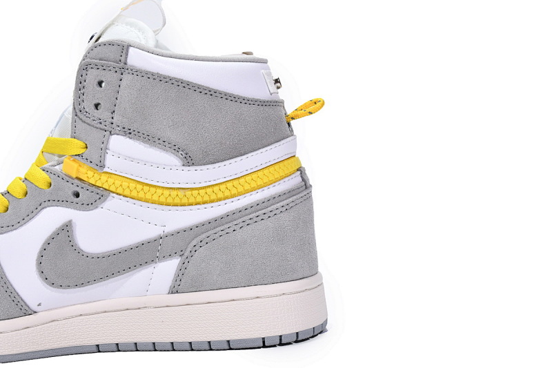 【CN5XH】烟灰 东莞版拉链款乔丹1代篮球鞋 CW6576-100 Air Jordan 1 High Switch Light Smoke Grey