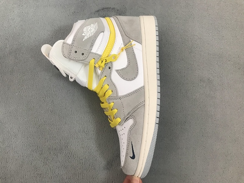 【CN5XH】烟灰 东莞版拉链款乔丹1代篮球鞋 CW6576-100 Air Jordan 1 High Switch Light Smoke Grey