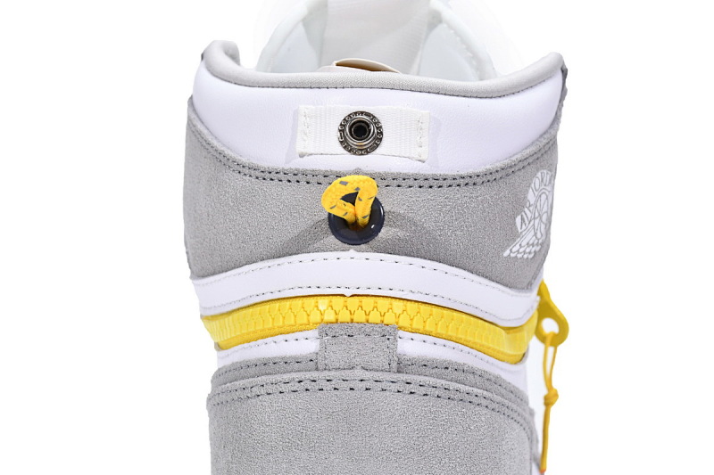 【CN5XH】烟灰 东莞版拉链款乔丹1代篮球鞋 CW6576-100 Air Jordan 1 High Switch Light Smoke Grey