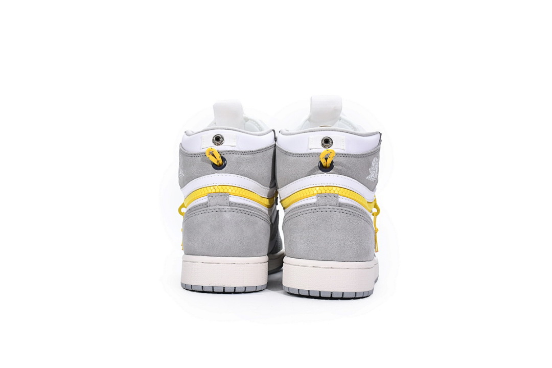 【CN5XH】烟灰 东莞版拉链款乔丹1代篮球鞋 CW6576-100 Air Jordan 1 High Switch Light Smoke Grey