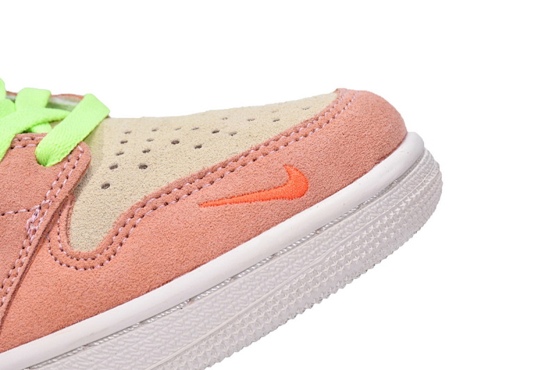 【CN5XH】杏粉 东莞版拉链款乔丹1代篮球鞋 CW6576-800 Air Jordan 1 High Switch Apricot Powder