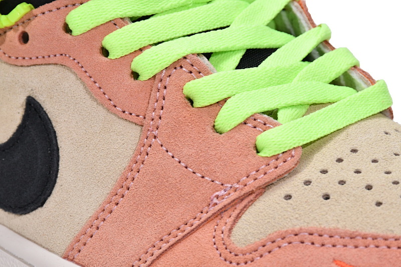 【CN5XH】杏粉 东莞版拉链款乔丹1代篮球鞋 CW6576-800 Air Jordan 1 High Switch Apricot Powder
