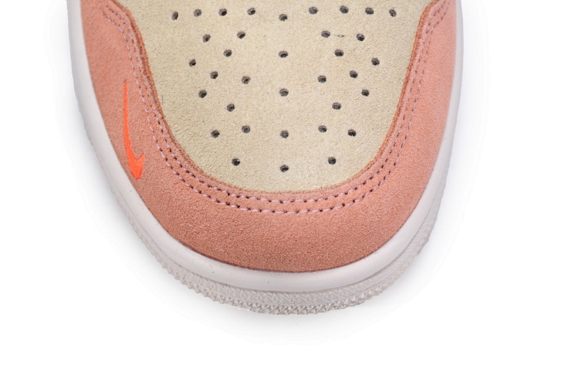 【CN5XH】杏粉 东莞版拉链款乔丹1代篮球鞋 CW6576-800 Air Jordan 1 High Switch Apricot Powder
