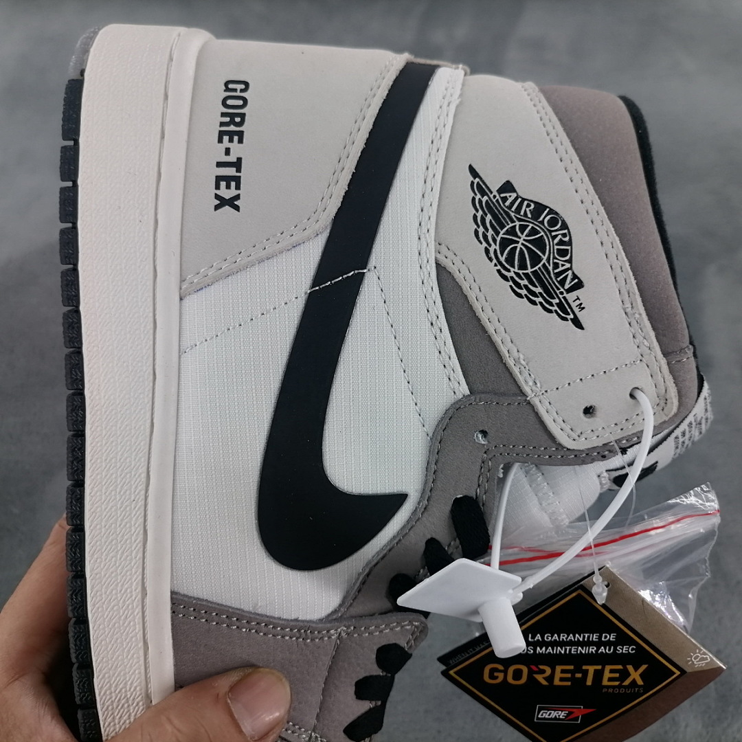 【BA7XH】灰白黑勾 东莞版乔丹1代复古篮球鞋 DB2889-100 Air Jordan 1 White Lime