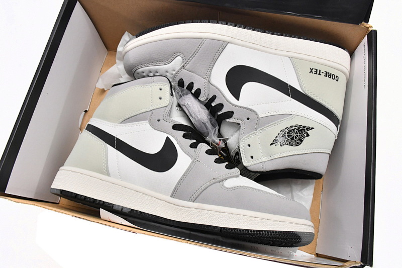【BA7XH】灰白黑勾 东莞版乔丹1代复古篮球鞋 DB2889-100 Air Jordan 1 White Lime