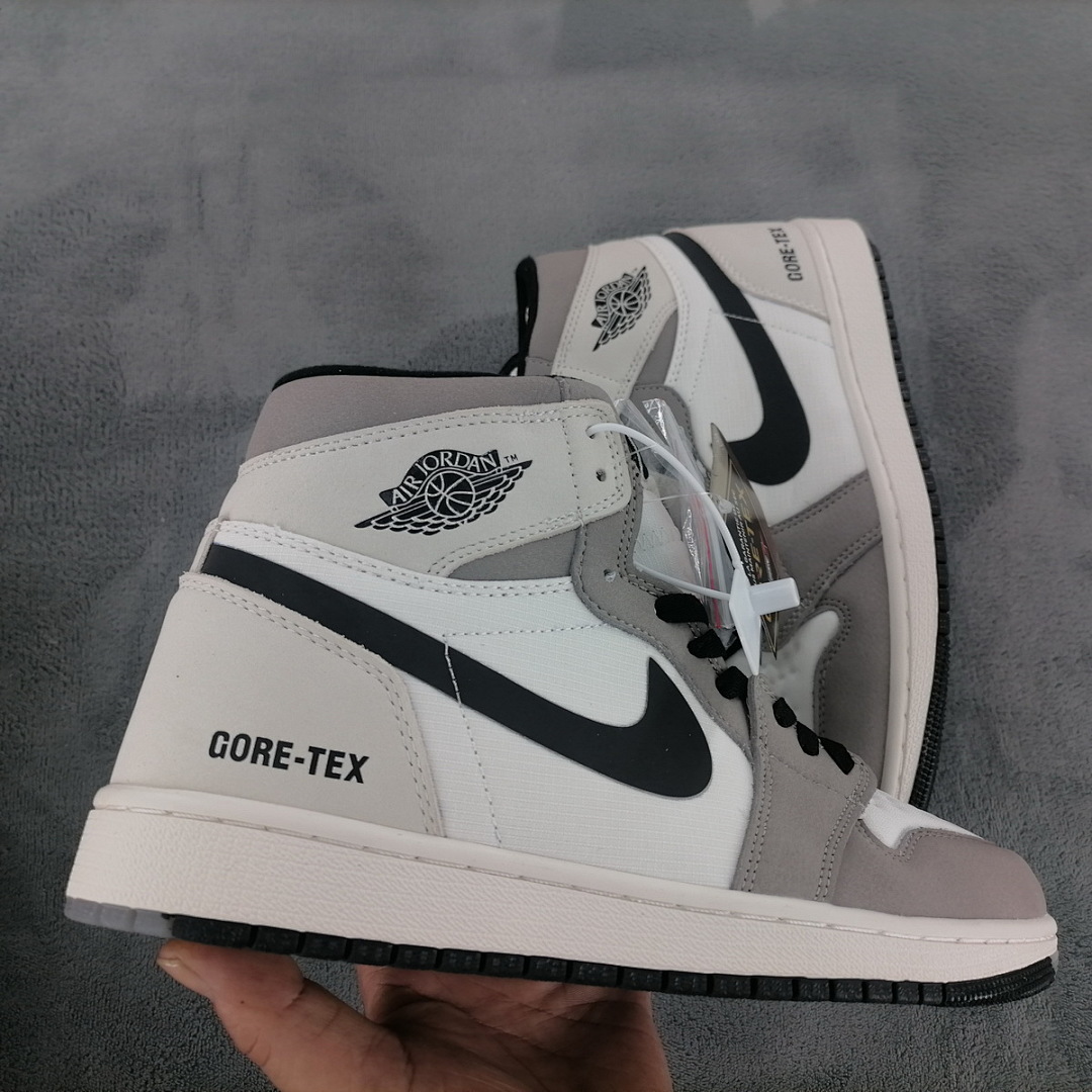 【BA7XH】灰白黑勾 东莞版乔丹1代复古篮球鞋 DB2889-100 Air Jordan 1 White Lime