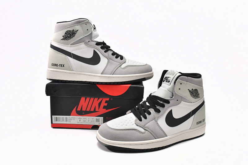 【BA7XH】灰白黑勾 东莞版乔丹1代复古篮球鞋 DB2889-100 Air Jordan 1 White Lime