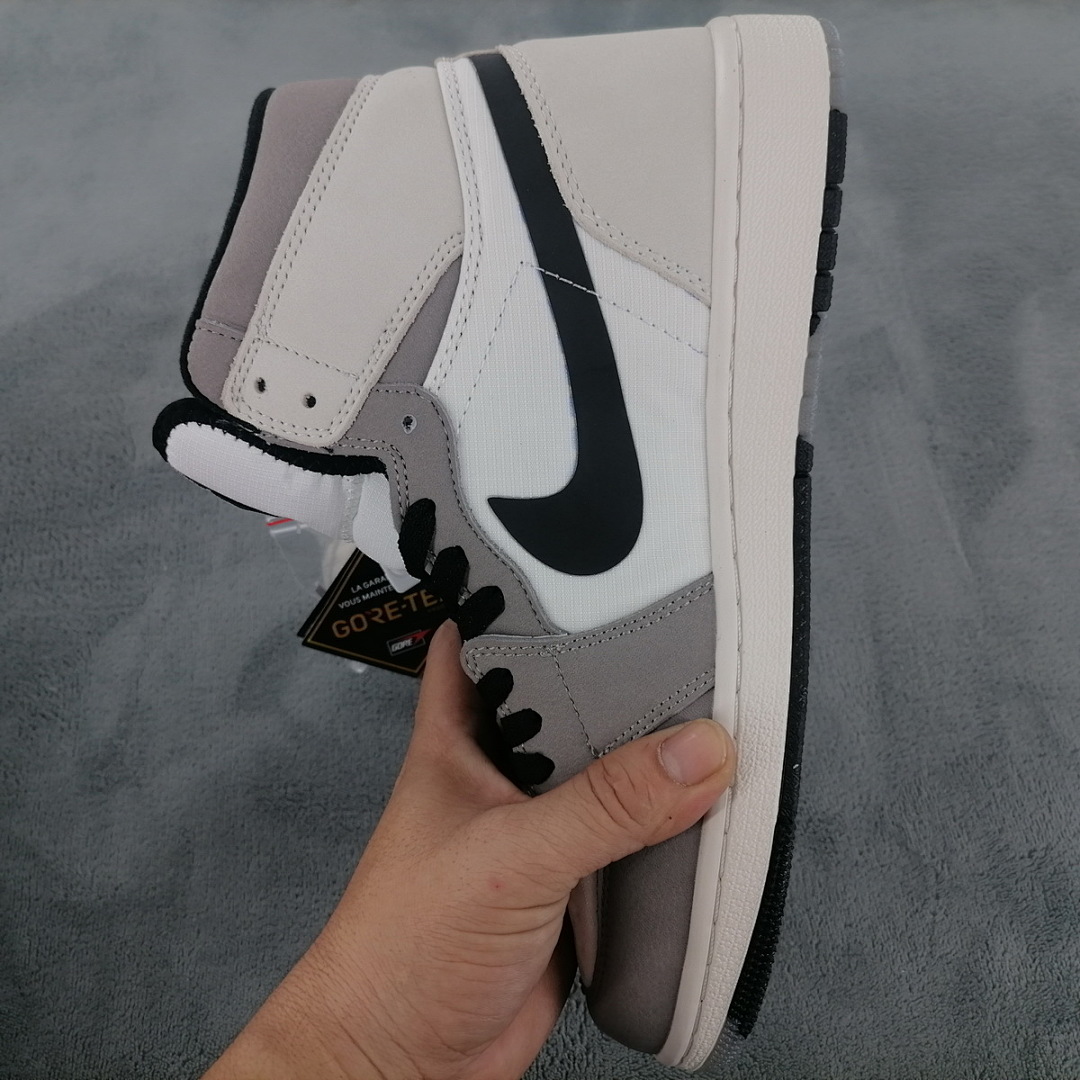 【BA7XH】灰白黑勾 东莞版乔丹1代复古篮球鞋 DB2889-100 Air Jordan 1 White Lime