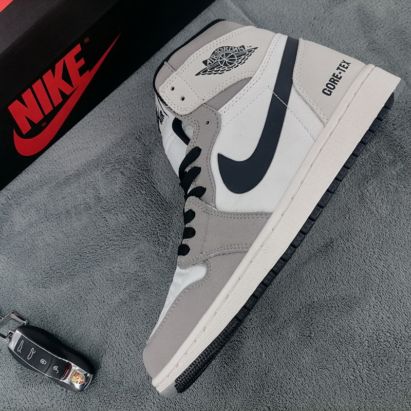 【BA7XH】灰白黑勾 东莞版乔丹1代复古篮球鞋 DB2889-100 Air Jordan 1 White Lime