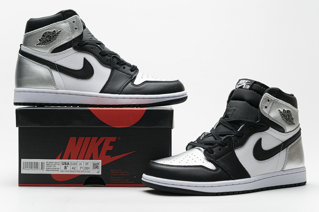 yupoo_332768_e4c5a1ed.jpg 【BA7XH】黑银 东莞版乔丹1代篮球鞋 CD0461-001 Air Jordan 1 High “Silver Toe”
