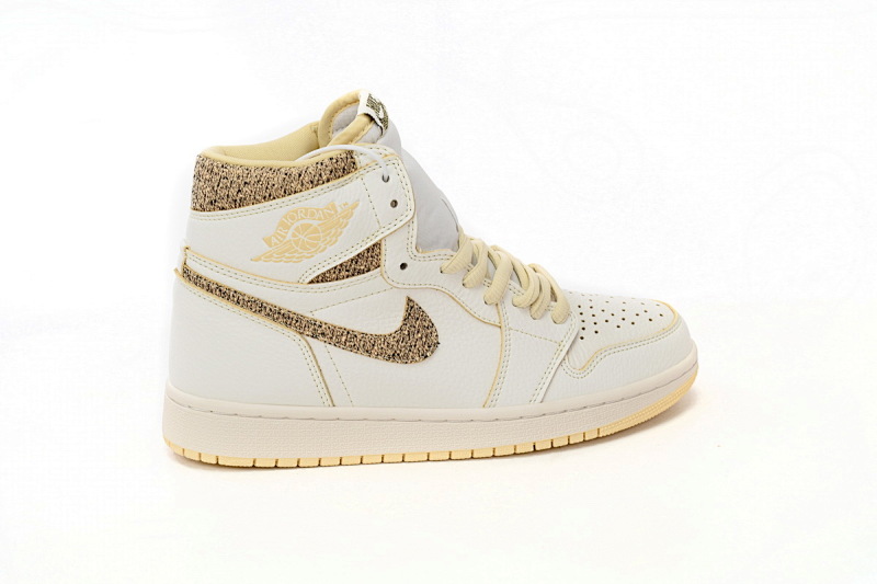 【BA7XH】复古米白 东莞版乔丹1代篮球鞋 FD8631-100 Air Jordan 1 High OG “Vibrations of Naija”