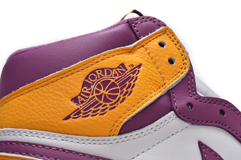 【BA7XH】白紫金 东莞版乔丹1代篮球鞋555088-706 Air Jordan 1 High OG “Brotherhood”