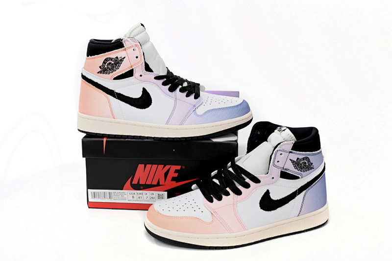 【BA7XH】白紫渐变 东莞版乔丹1代篮球鞋 DX0054-805 Air Jordan 1 High OG “Craft”