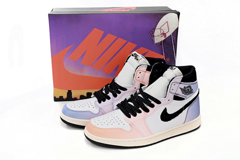【BA7XH】白紫渐变 东莞版乔丹1代篮球鞋 DX0054-805 Air Jordan 1 High OG “Craft”