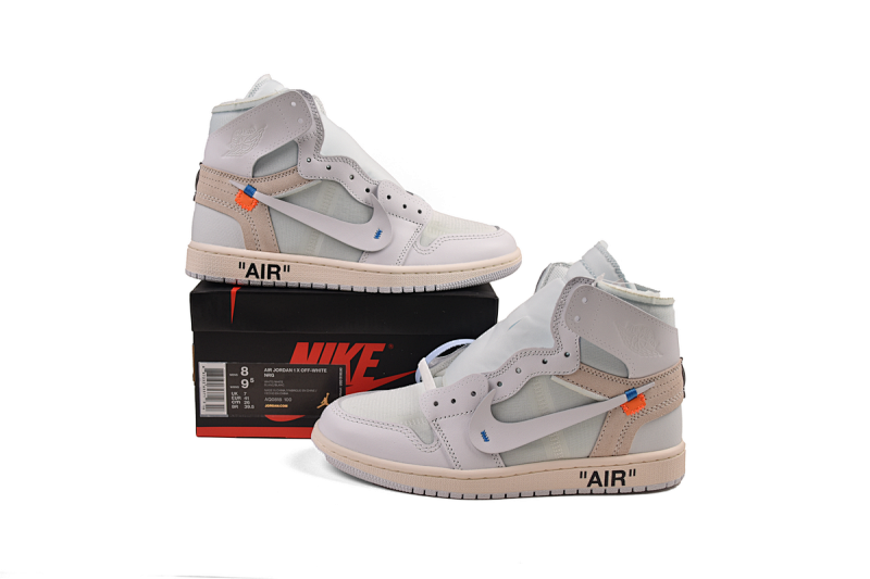 【DA0OG】白联名 Off White联名 OG版本乔丹一代 AQ0818-100 OFF WHITE X Air Jordan 1  White