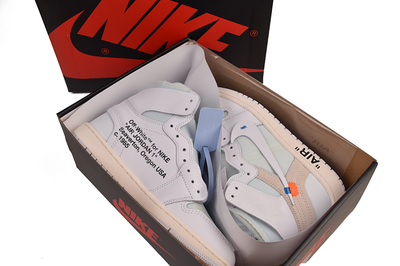 【DA0OG】白联名 Off White联名 OG版本乔丹一代 AQ0818-100 OFF WHITE X Air Jordan 1  White