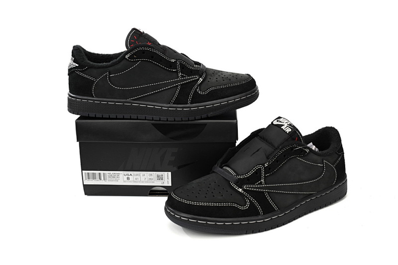 yupoo_333546_213585ae.jpg 【CA1K6】倒勾全黑 纯原乔丹1代低帮 DM7866-001 Travis Scott x Air Jordan 1 Low OG SP Black Phantom
