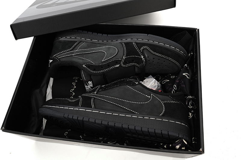 yupoo_333546_7c1af7e4.jpg 【CA1K6】倒勾全黑 纯原乔丹1代低帮 DM7866-001 Travis Scott x Air Jordan 1 Low OG SP Black Phantom