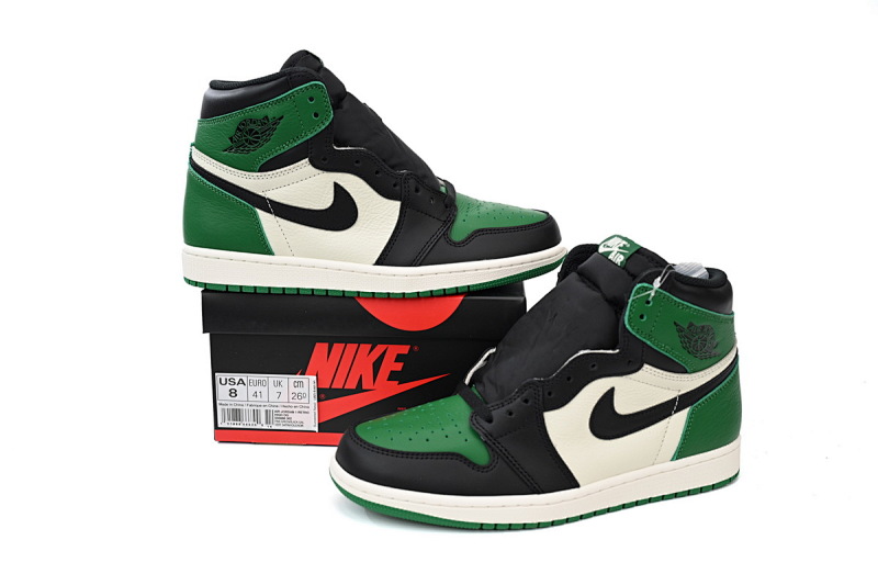 yupoo_333756_4ecbe792.jpg 【CA1K6】黑绿 纯原版乔丹1代 篮球运动鞋 555088-302 Air Jordan 1 High OG “Pine Green”