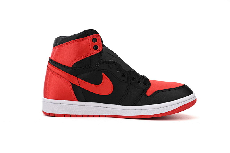 【CA1K6】黑脚趾丝绸 纯原版乔丹1代 篮球运动鞋 FD4810-061 Air Jordan 1 High OG WMNS “Satin Bred”