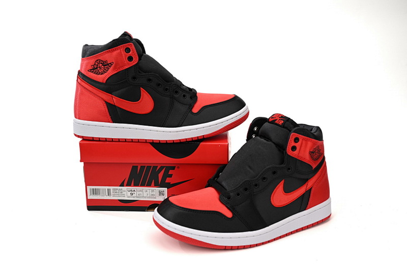 【CA1K6】黑脚趾丝绸 纯原版乔丹1代 篮球运动鞋 FD4810-061 Air Jordan 1 High OG WMNS “Satin Bred”