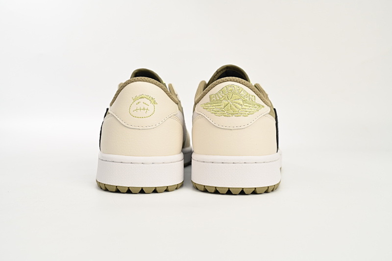 【CA1K6】棕白6.0 纯原版乔丹1代低帮 FZ3124-200 Air Jordan 1 Low Travis Scott x Air Jordan 1 Low Golf “Olive”