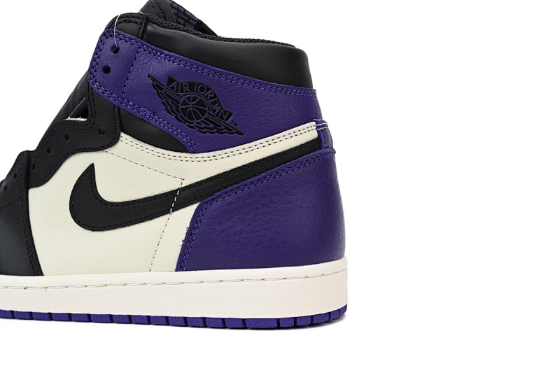 【CA1K6】黑紫 纯原版乔丹1代 篮球运动鞋 555088-501 Air Jordan 1 OG Hi Retro'Court Purple'