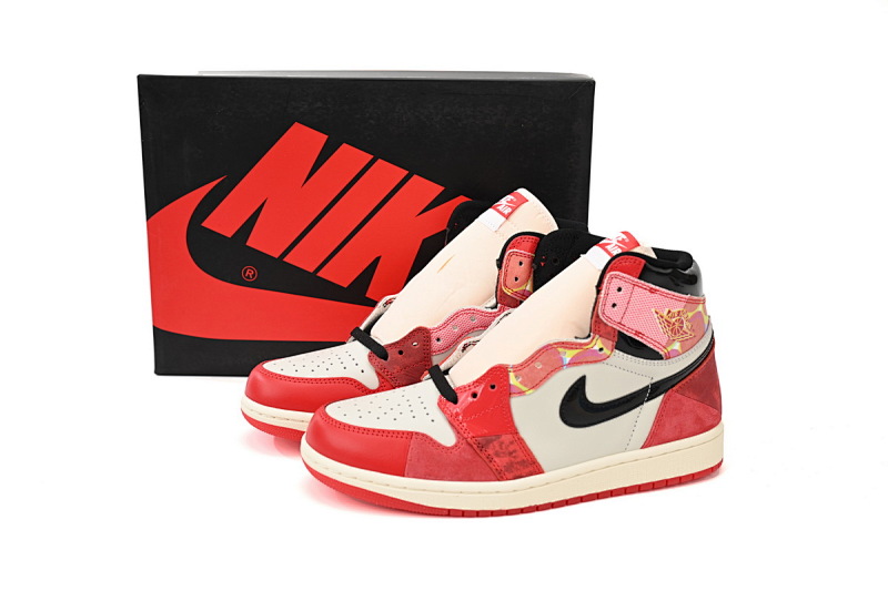 【CA1K6】蜘蛛侠2.0 纯原版乔丹1代 篮球运动鞋 DV1748-601 Air Jordan 1 High OG “Next Chapter”