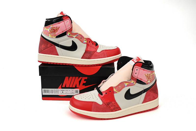 【CA1K6】蜘蛛侠2.0 纯原版乔丹1代 篮球运动鞋 DV1748-601 Air Jordan 1 High OG “Next Chapter”