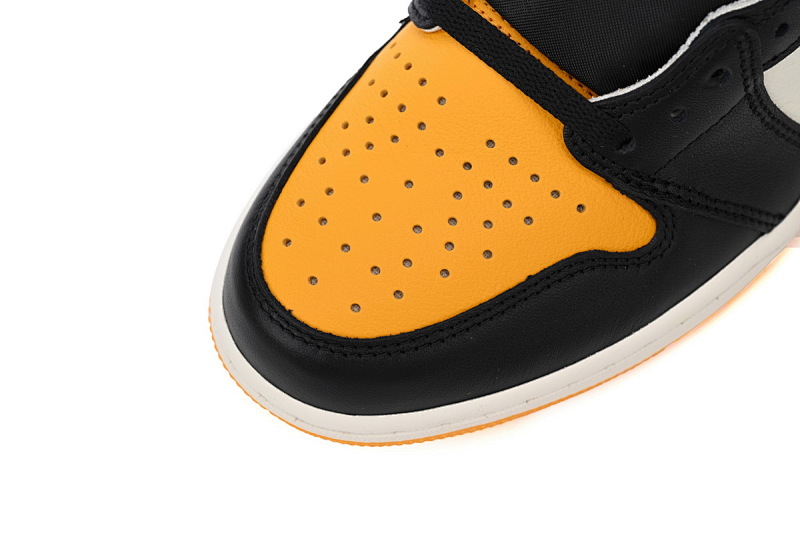 【CA1K6】黑黄脚趾 纯原版乔丹1代 篮球运动鞋 555088-711 Air Jordan 1 High OG Yellow Toe