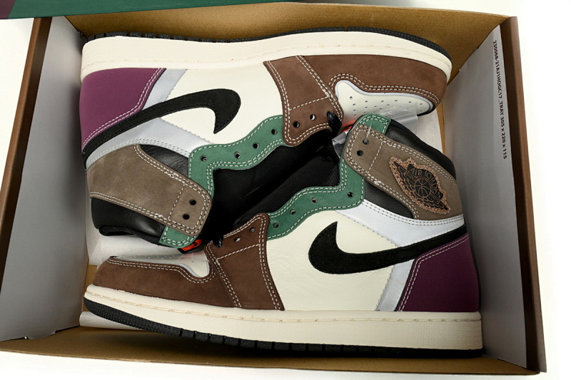 【CA1K6】七彩拼接 纯原版乔丹1代 篮球运动鞋 DH3097-001 Air Jordan 1 High OG Hand Crafted