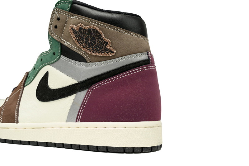 【CA1K6】七彩拼接 纯原版乔丹1代 篮球运动鞋 DH3097-001 Air Jordan 1 High OG Hand Crafted