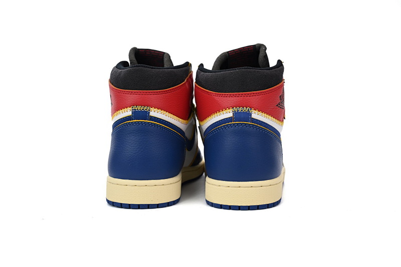 【CA1K6】蓝色拼接 纯原版乔丹1代 篮球运动鞋 BV1300-146 Union X Air Jordan 1 OG Hi Retro“Blue Toe”