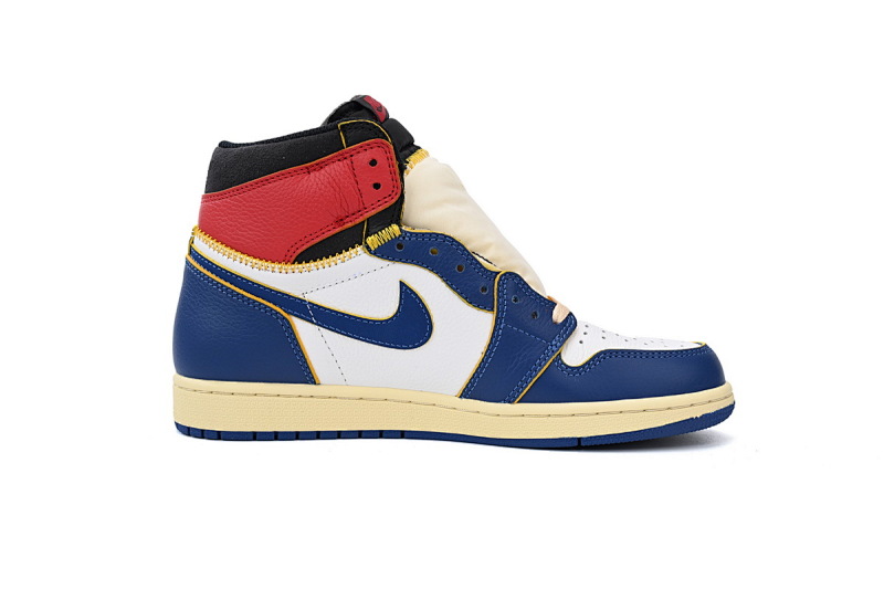 【CA1K6】蓝色拼接 纯原版乔丹1代 篮球运动鞋 BV1300-146 Union X Air Jordan 1 OG Hi Retro“Blue Toe”