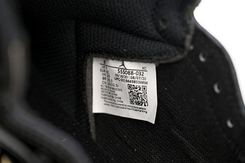 【CA1K6】黑金 纯原版乔丹1代 篮球运动鞋 555088-032 Air Jordan 1 Retro High OG