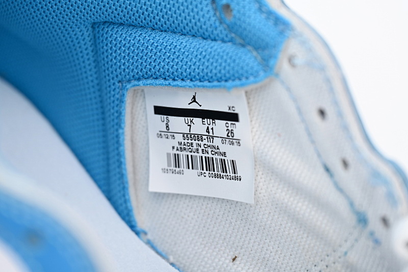 【CA1K6】白卡 纯原版乔丹1代乔丹1代篮球鞋运动鞋 555088-117 Air Jordan 1 Retro UNC