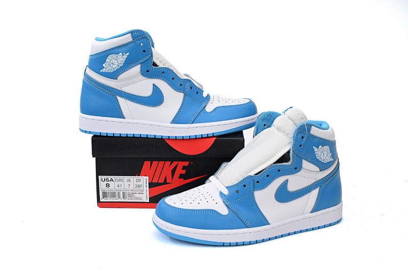 【CA1K6】白卡 纯原版乔丹1代乔丹1代篮球鞋运动鞋 555088-117 Air Jordan 1 Retro UNC