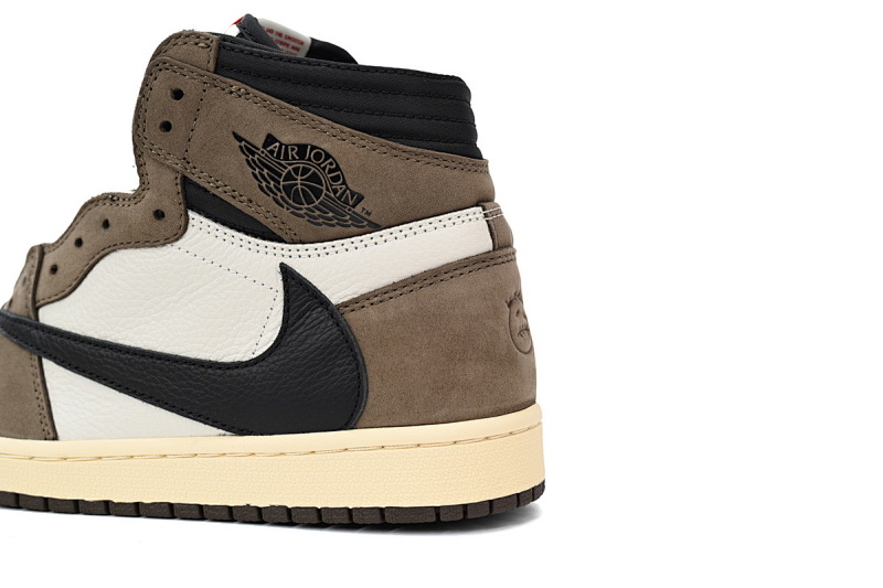 【CA1K6】倒勾 纯原版乔丹1代 篮球运动鞋 CD4487-100 Travis Scott x Air Jordan 1 High OG TS SP